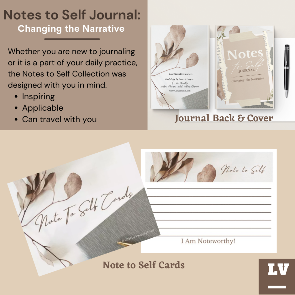 Notes to self journal changing the narrative liv vibrantly
